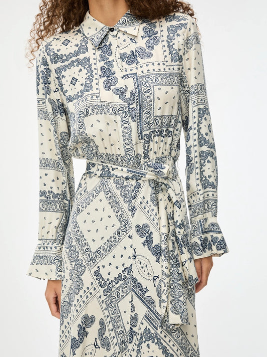 Acaici Dress Ivory Print