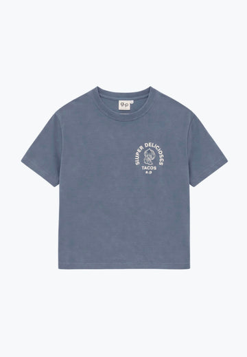 Super Tacos T-Shirt Bleu Nuit