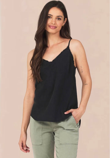 Frayed Edge Camisole Vintage Black