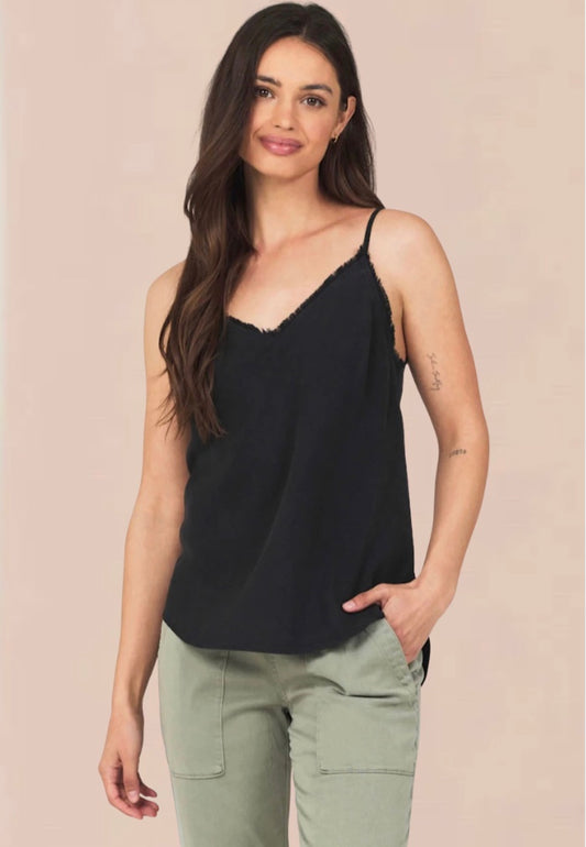 Frayed Edge Camisole Vintage Black