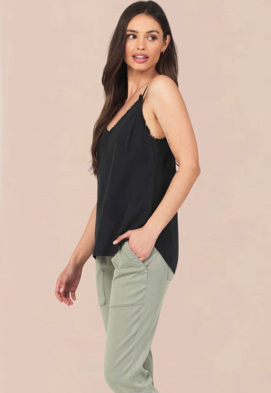 Frayed Edge Camisole Vintage Black