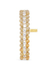 elasticated beaded bracelet with cz stones around the middle 