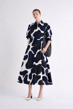 Abstract Print Cotton Dress