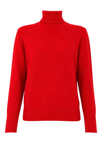 Ellis Turtleneck Sweater Red