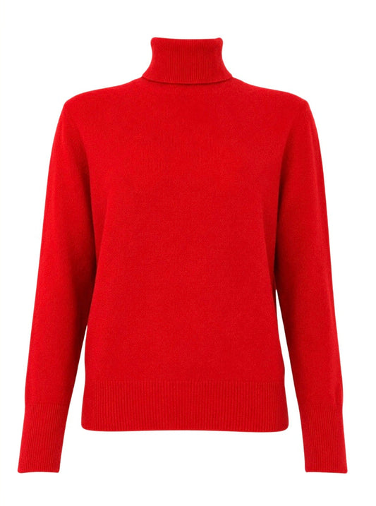 Ellis Turtleneck Sweater Red