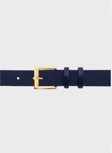 Holly Suede Belt Navy