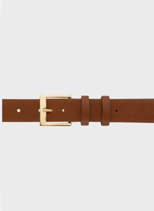 Holly Suede Belt Wood
