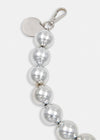 large silver bead necklace from essentiel antwerp close up