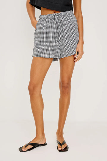 Jenner Shorts Black Gingham