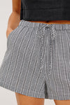 Jenner Shorts Black Gingham