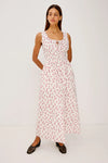 Woman wearing floral Rails dress