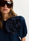 Jumpo Brooch Cardigan Patriot Blue