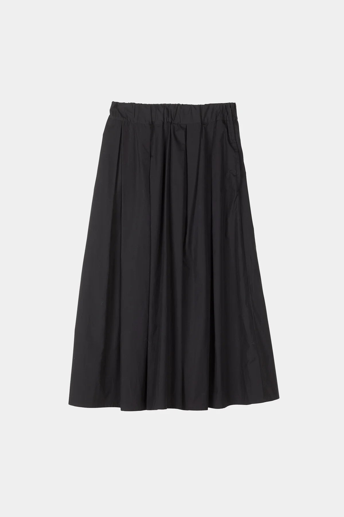 Black skirt on a light gray background