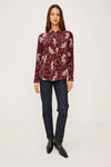 Kate Shirt Oxblood Leopard