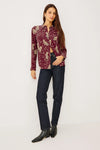 Kate Shirt Oxblood Leopard