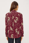 Kate Shirt Oxblood Leopard