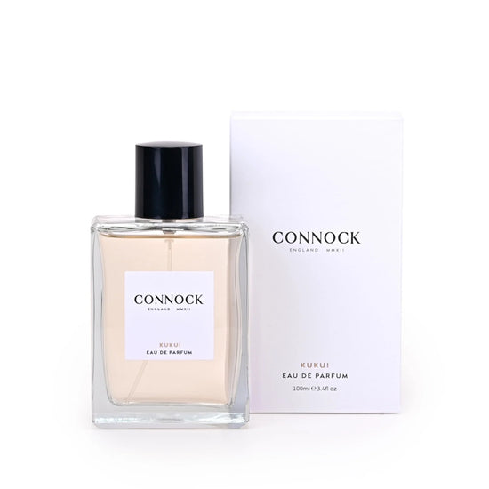 Connock Eau de Parfum bottle and packaging on a white background