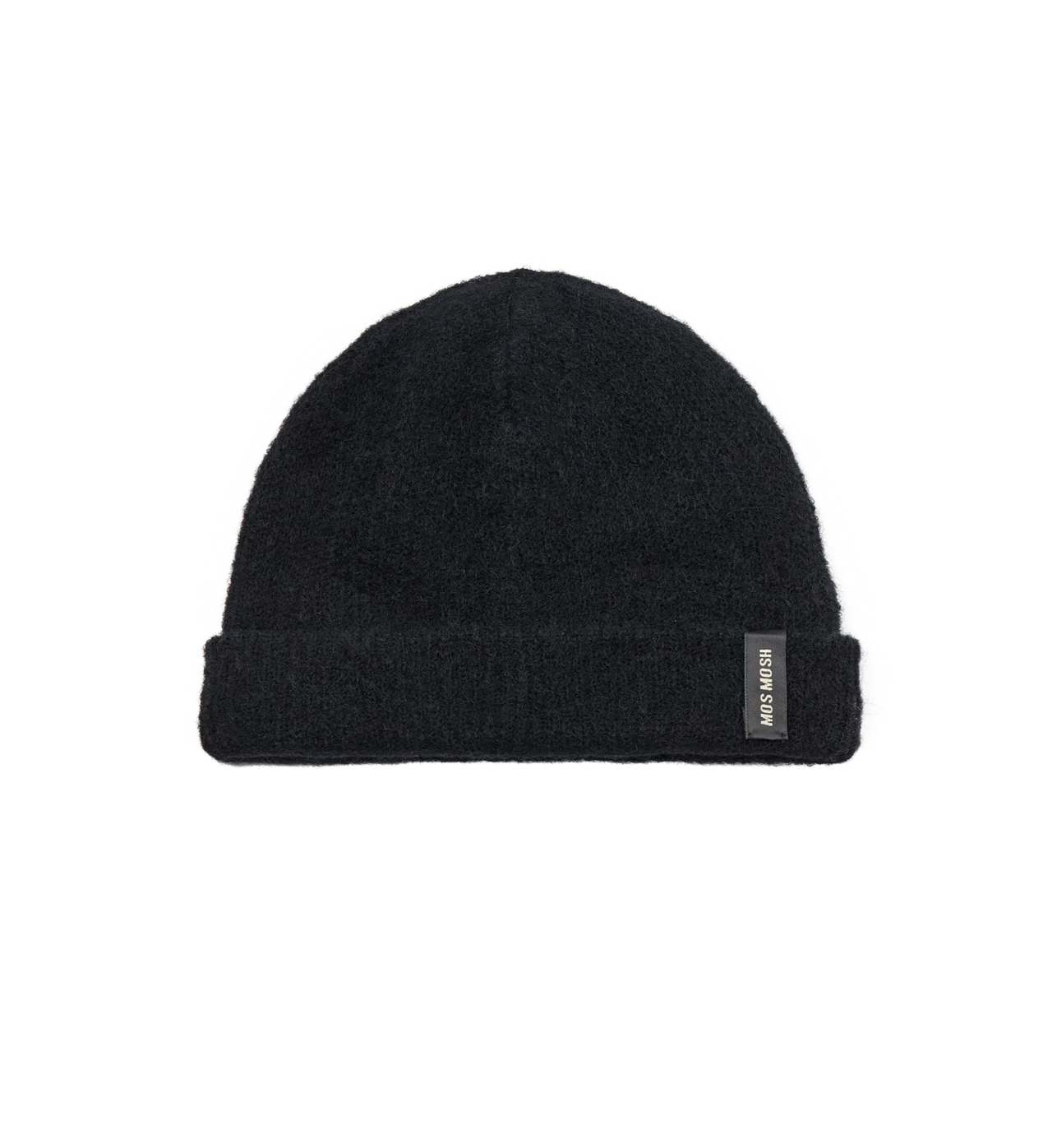 Black ribbed woolly hat
