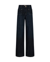 wide leg jeans with front pocket, centre front seam