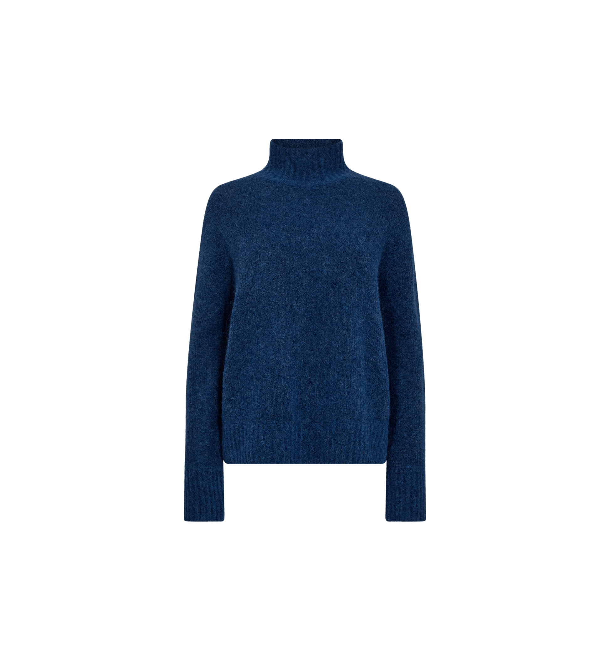 Blue high neck knit from Mos Mosh
