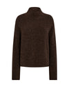 Brown turtleneck sweater on a white background from mos mosh