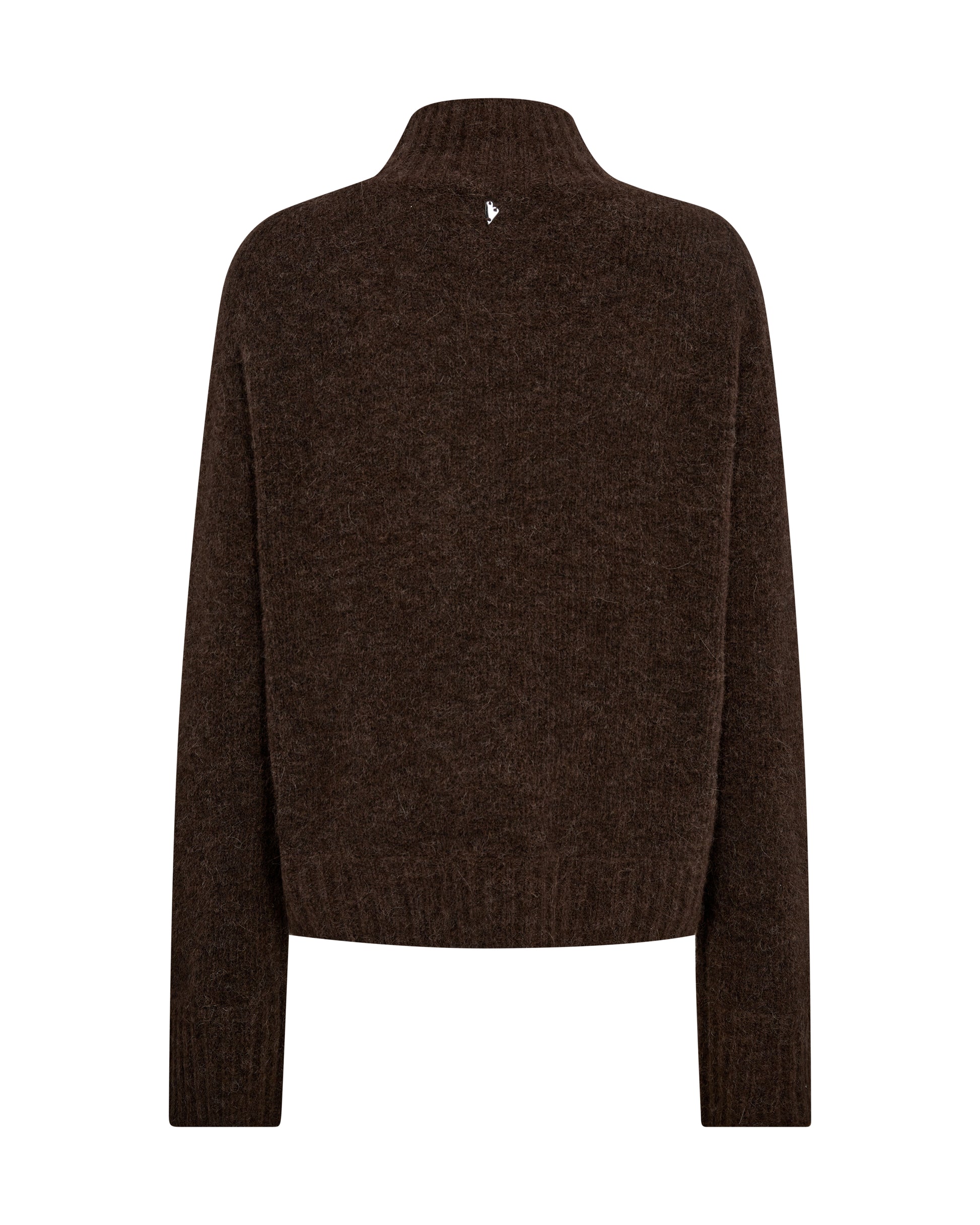 Brown sweater on a white background