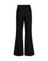 slightly flared black suit trouser with beltloops and pleat down the centre rear view 