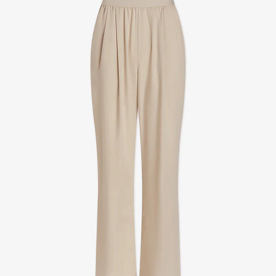 Image loose fitting straight leg trousers in oyster grey