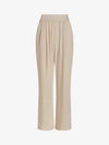 Image loose fitting straight leg trousers in oyster grey