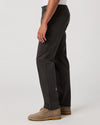 mens dark grey straight leg chinos from paige side view