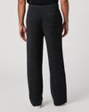 wide leg knitted drawstring waist grey  trousers from paige rear view