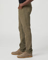 slim leg mens khaki jeans from paige side. view