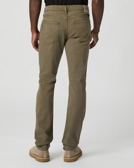 slim leg mens khaki jeans from paige rear view