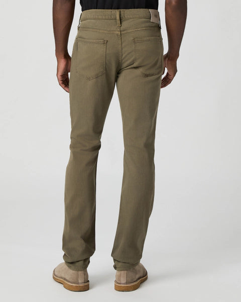 slim leg mens khaki jeans from paige rear view