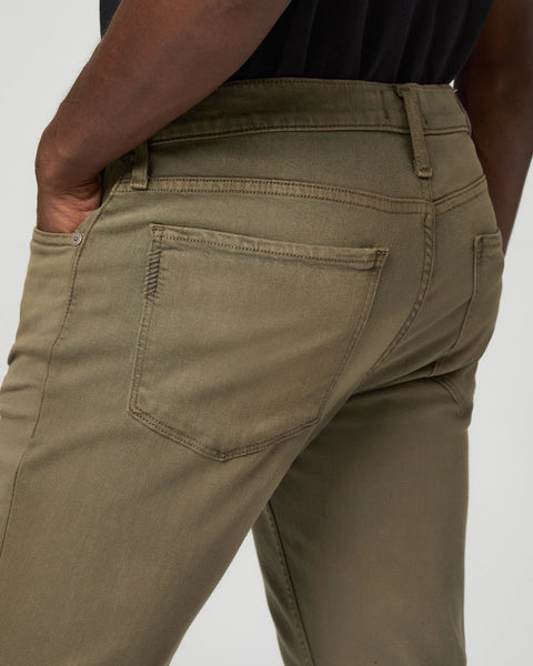slim leg mens khaki jeans from paige close up
