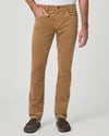 camel corduroy slim leg jeans with pockets from paige