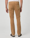 camel corduroy slim leg jeans with pockets from paige rear view