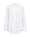 White collared shirt on a white background