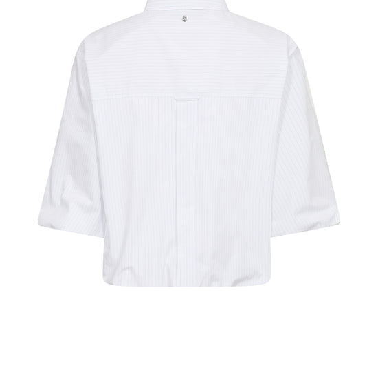 White shirt on a white background