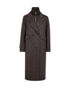Dark brown coat on a white background
