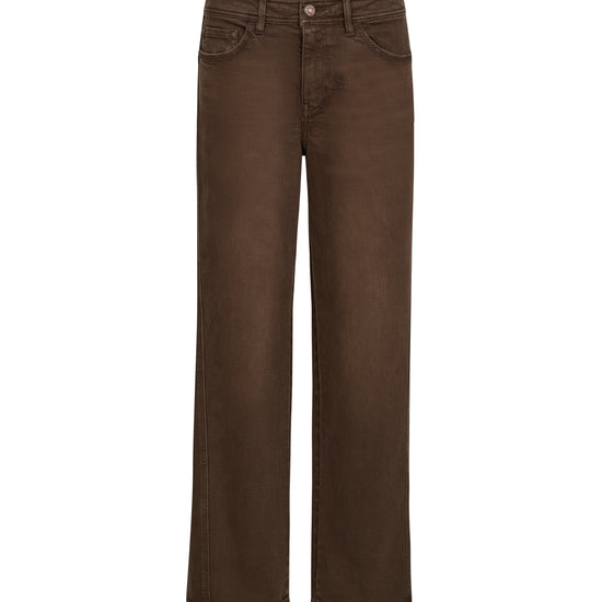 Brown jeans on a white background