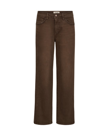 Brown jeans on a white background