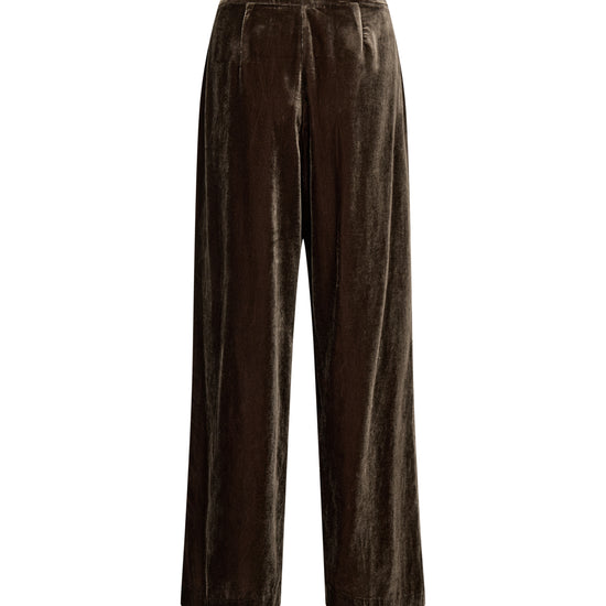Black wide-leg jeans on a white background