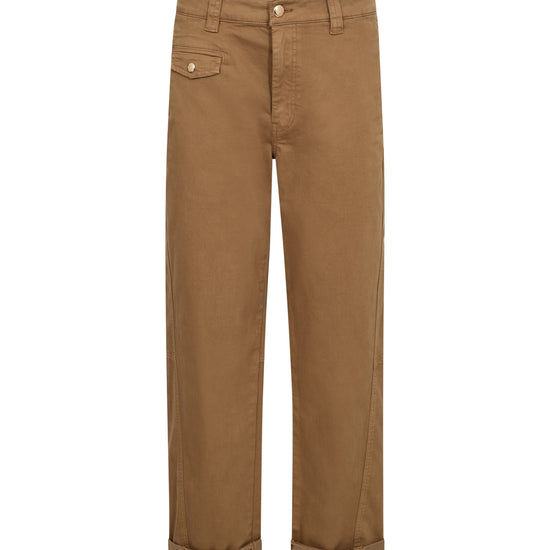 Brown pants on a white background