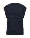 Back of an Argyle vest on a white background