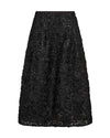 Black sequin skirt on a white background