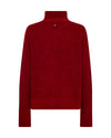 Red sweater on a white background rear view Mos Mosh