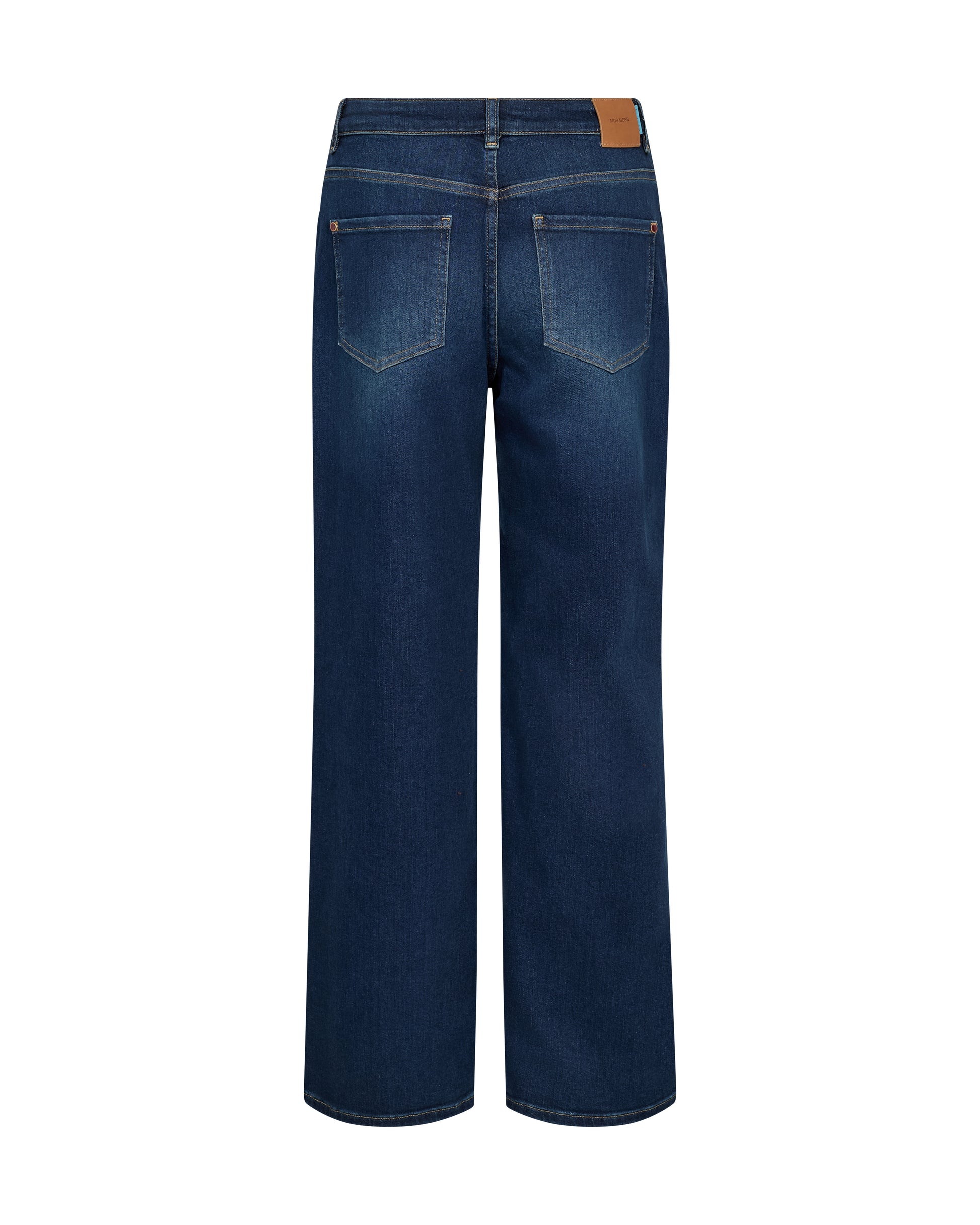 Blue jeans on a white background