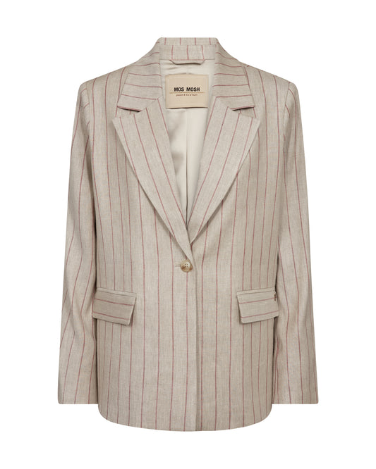 Striped linen blend blazer from Mos Moshj