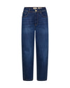 Blue jeans on a white background